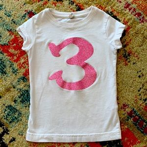 3 year old birthday shirt